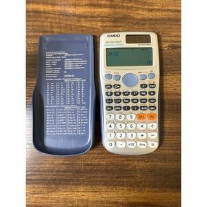 Casio FX-115ES Scientific Calculator With Cover And Chart ***WORKS***